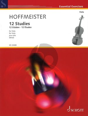 Hoffmeister 12 Studies for Viola (editor Wolfgang Birtel)