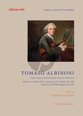 Albinoni 2 newly identified Violin Sonatas Violin and Bc (edited by Michael Talbot)