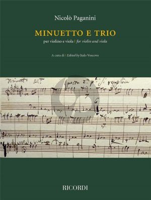 Paganini Minuetto e Trio Violin and Viola (edited by Italo Vescovo)