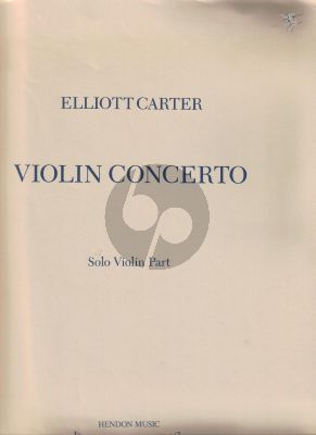 Carter Concerto for Violin and Orchestra Violin solopart