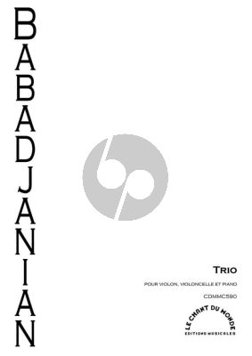 Babajanian Trio Violin-Cello and Piano (Score/Parts)