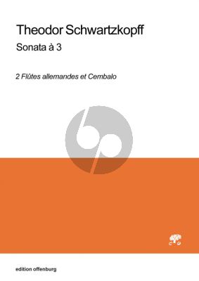 Schwartzkopf Sonate a 3 2 Flöten und Bc (Part./Stimmen) (Mihoko Kimura)
