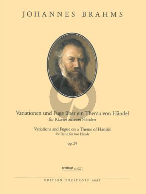 Brahms Variations and Fugue on a theme by Handel Op.24 for Piano (Edited by Brigitte Hoft) (Breitkopf-Urtext)