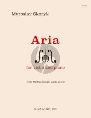 Skoryk Aria for Violin and Piano