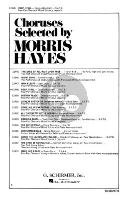Morley Help I Fall A Madrigal for SATB a Cappella (Edited by Dennirs R. Woodhall)