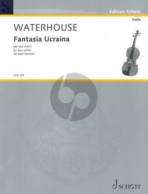 Waterhouse Fantasia Ucraina for 2 Violins Score and Parts