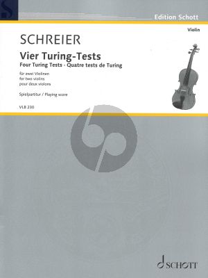 Schreier Four Turing-Test for 2 Violins Playimg Score
