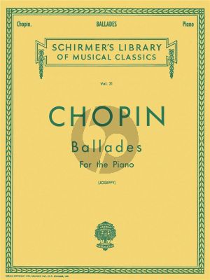 Chopin Ballads Piano solo (edited by Rafael Joseffy)