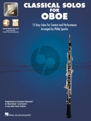 Classical Solos for Oboe Book with Audio online (15 Easy Solos for Contest and Performance) (arr. Philip Sparke)