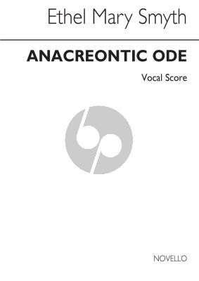 Smyth Anacreontic Ode for Soprano Voice-Piano