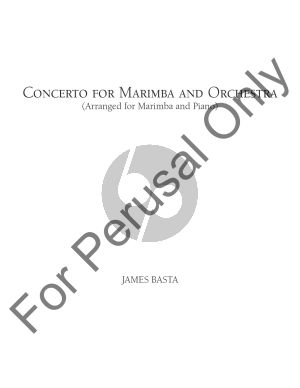 Basta Concerto for Marimba and Orchestra Edition for Marimba and Piano