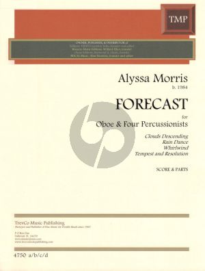 Morris Forecast for Oboe and 4 Percussionists Score and Parts