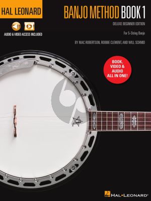 Hal Leonard Banjo Method Book 1 – Deluxe Beginner Edition for 5 String Banjo (Book with Online Video/Audio)