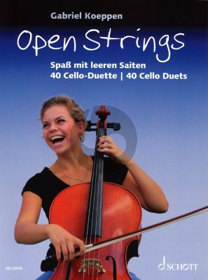 Koeppen Open Strings 2 Cellos (Supplementary Book to Cello Method Vol.1) (Spaß mit leeren Saiten 40 Celloduette für den Unterricht)