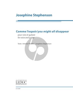 Stephenson Comme l'Espoir - You Might all Disappear Voice and Guitar