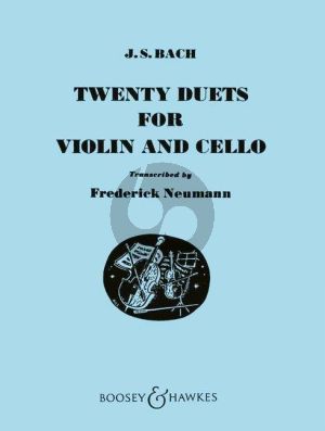 Bach 20 Duets for Violin and Cello (Playing Score) (arr. Frederick Neumann)