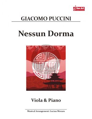 Puccini Nessun Dorma for Viola and Piano (Score and Part) (Arrangement by Lucian Moraru)