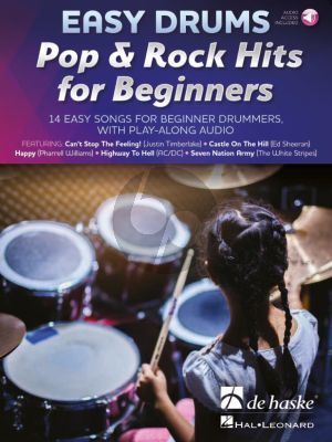 Easy Drums - Pop & Rock Hits for Beginners (Book with Audio online)