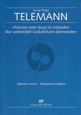 Telemann Victoria! mein Jesus ist erstanden TVWV 1:1746 Bass Stimme-Trompete-Violine-Viola und Bc (Partitur) (Klaus Hofmann)
