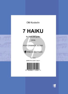 Koskelin 7 Haiku for Flute and Guitar (2 Scores)