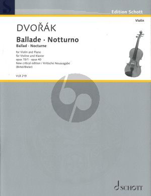 Dvorak Ballade - Notturno for Violin and Piano
