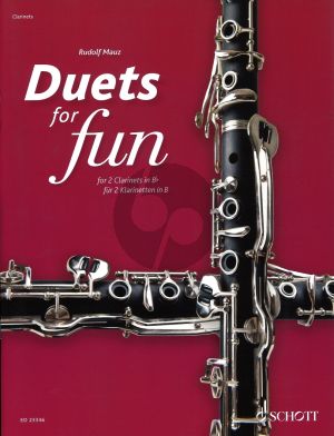 Duets for Fun for 2 Clarinets arr. Rudolf Mauz (Original Works from the Classical and Romantic eras)