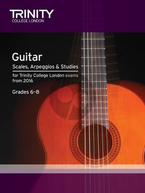 Album Guitar & Plectrum Guitar Scales, Arpeggios & Studies Grades 6-8 from 2016 (Trinity College)