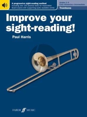 Harris Improve your Sight Reading! Grades 1 - 5 for Trombone (Bass Clef) (Book with Audio online)