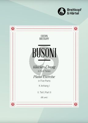 Busoni Piano Exercise Vol.2 3 Piano Studies and Preludes Piano solo (K anhang 1)