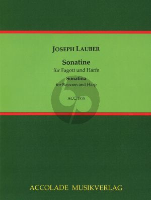 Lauber Sonatine Fagott und Harfe (Partitur mit Fagottstimme) (Bodo Koenigsbeck)
