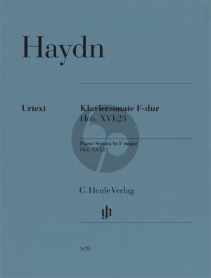 Haydn Piano Sonata F-Major Hob. XVI:23 for Piano Solo