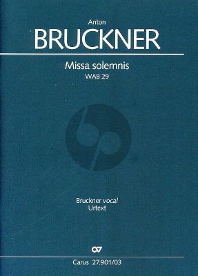 Bruckner Missa solemnis WAB 29 Soli-Choir-Orchestra (Vocal Score) (Uwe Wolf)
