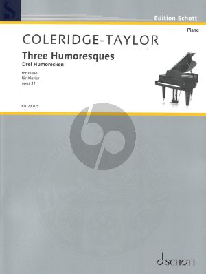 Coleridge Taylor Three Humoresques Op.31 for Piano Solo