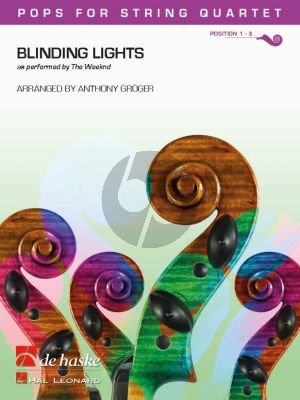 Weeknd Blinding Lights for String Quartet (Score/Parts) (arr. Anthony Groger)