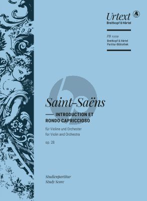Saint-Saens Introduction et Rondo capriccioso Op. 28 Violin and Orchestra (Study Score) (edited by Peter Jost)
