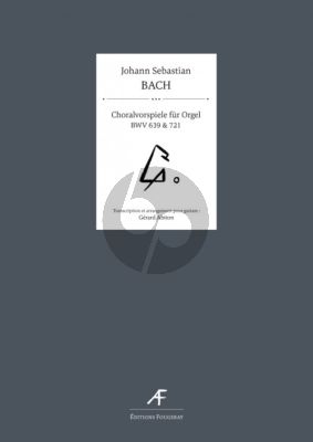Bach Choralvorspiele für BWV 639 & 721 for Guitar Solo (Transcription by Gérard Abiton)