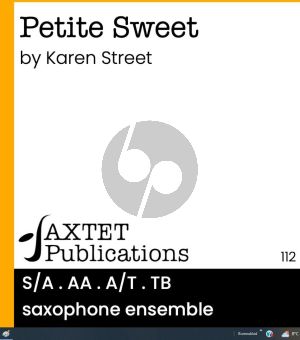 Street Petite Sweet for Saxophone Ensemble (Score/Parts)