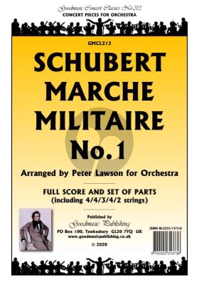 Schubert Marche Militaire No.1 for Orchestra Score and Parts (Arranged by Peter Lawson)