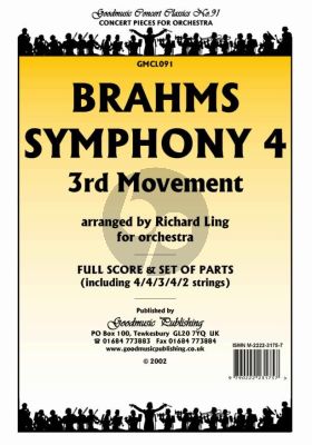Brahms Symphony No.4 - 3rd Movement for Orchestra Score and Parts (Arranged by Richard Ling)