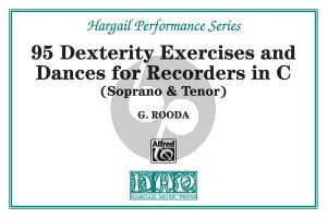 Rooda 95 Dexterity Excercices and Dances for Recorders in C (Soprano & Tenor)