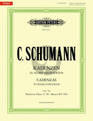 Schumann Kadenzen zu Klavierkonzerten von Beethoven Op. 37, Op. 58 und Mozart KV466 (Ludwig Sémerjian)