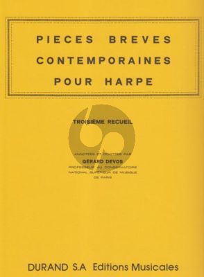 Pieces Breves Contemporaines Vol.3 pour Harpe
