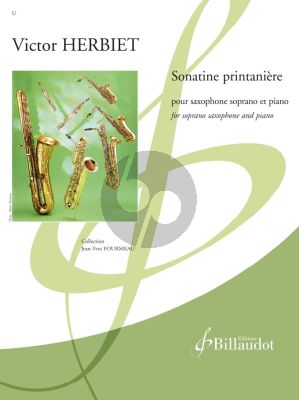 Herbiet Sonatine Printanière for Soprano Saxophone and Piano