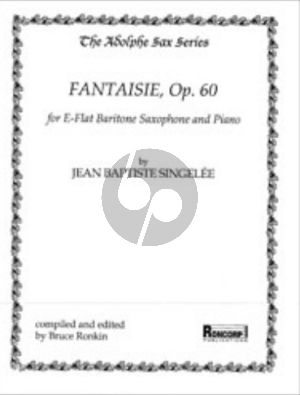 Singelee Fantasie Op.60 for Baritone Saxophone and Piano