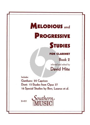 Melodious and Progressive Studies Vol. 2 Clarinet (Newly Revised) (edited by David Hite)