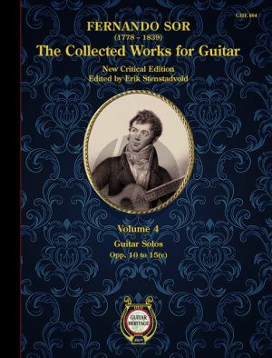 Sor The Collected Guitar Works Vol. 4 (Guitar Solos) (edited by Erik Stenstadvold)