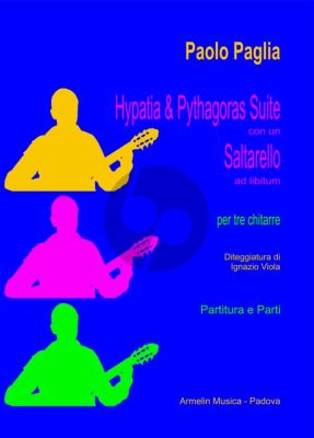 Paglia Hypatia & Pythagoras Suite 3 Guitars (con un saltarello ad libitum) (Score/Parts)
