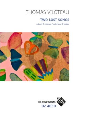 Viloteau The Lost Songs for 2 Guitars and Voice (Score/Parts)