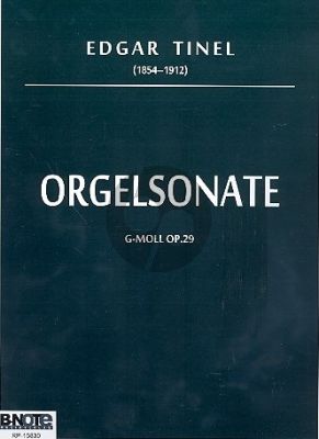 Tinel Sonate g-moll Op. 29 Orgel