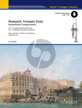 Romantic Trumpet Duos 2 Trumpets (Cornets) in Bb and Piano (Book with Audio online) (Kristin Thielemann)